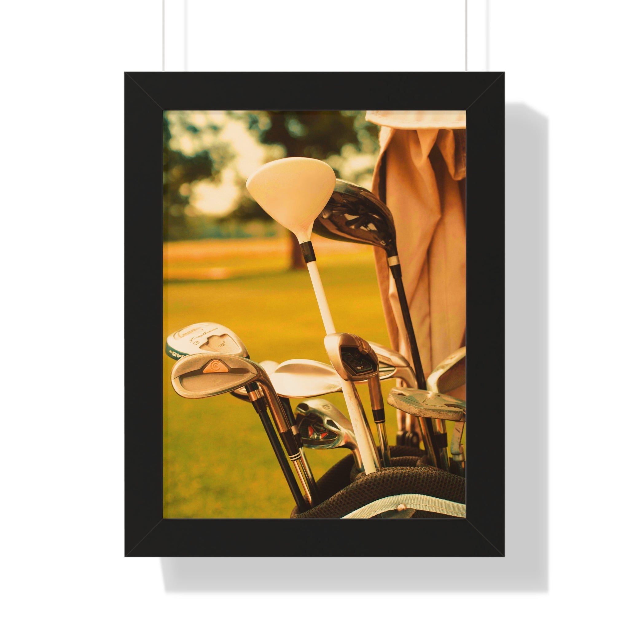 "Golf Clubs With A Retro Vibe" - Golf Wall Art