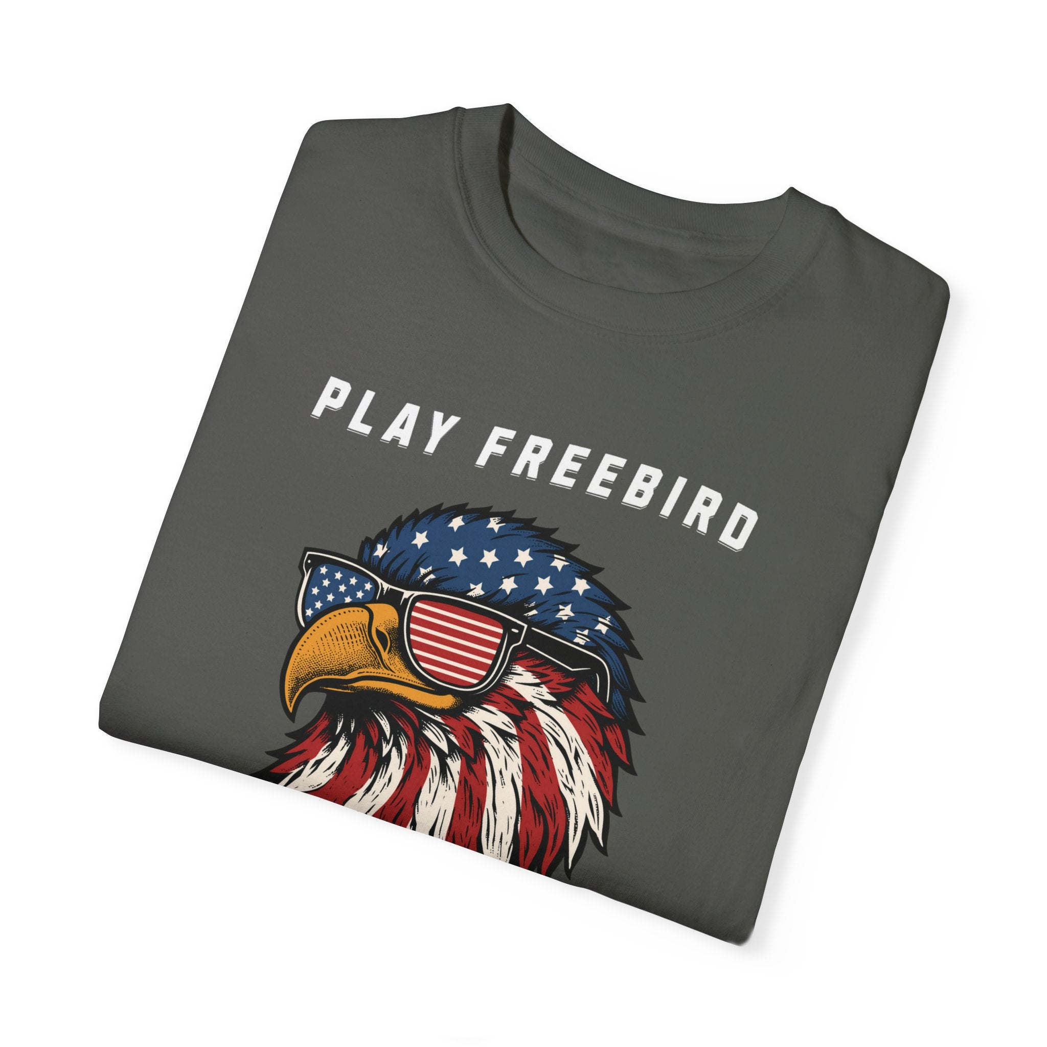 "American Bald Eagle Playing FreeBird" - America Shirt
