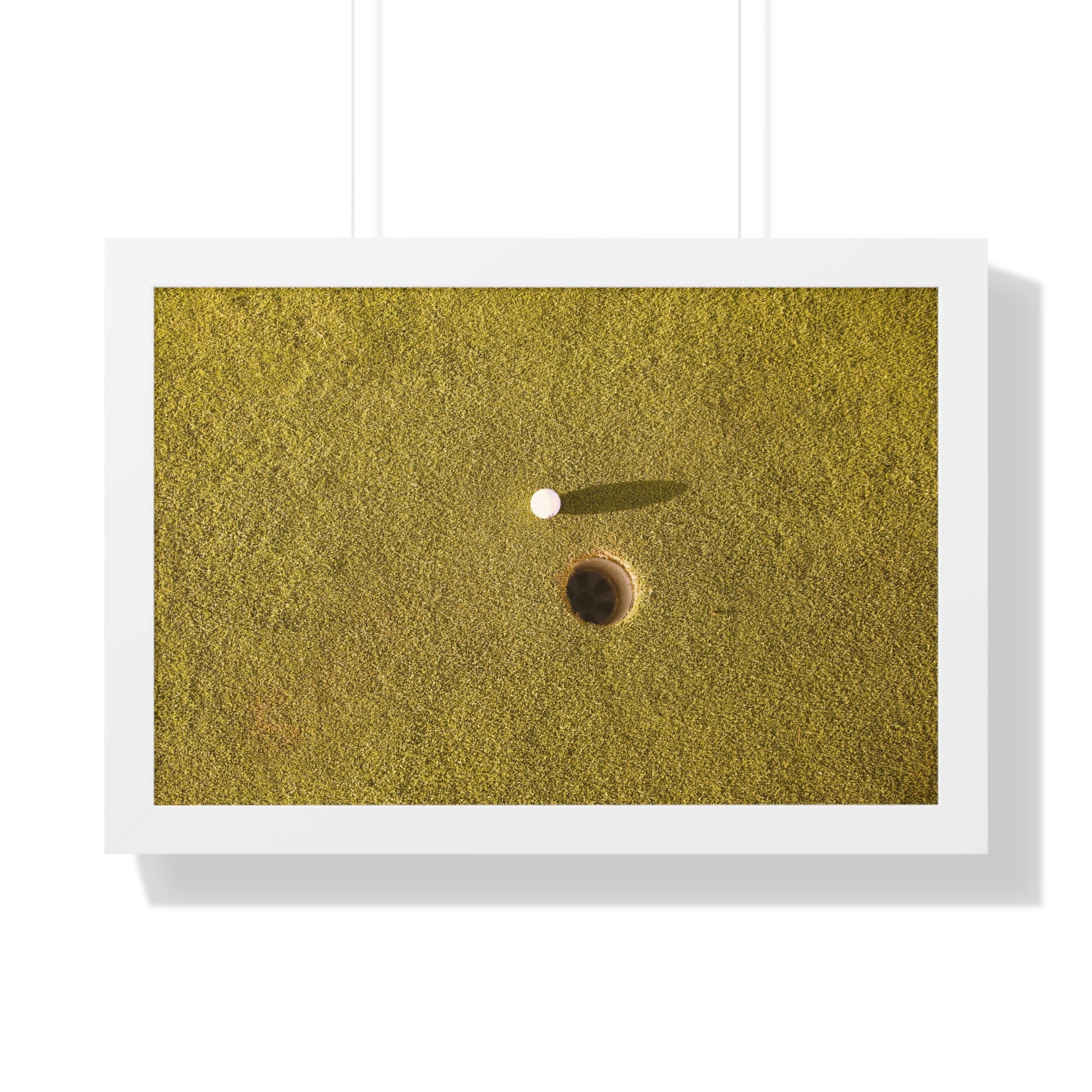 "Inches Away Golf Shot" - Golf Wall Art