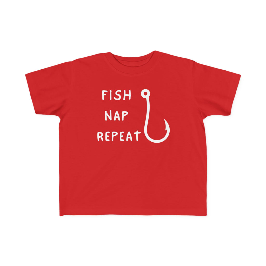 Fish, Nap, Repeat | Toddler Fishing Shirt