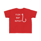 Fish, Nap, Repeat | Toddler Fishing Shirt