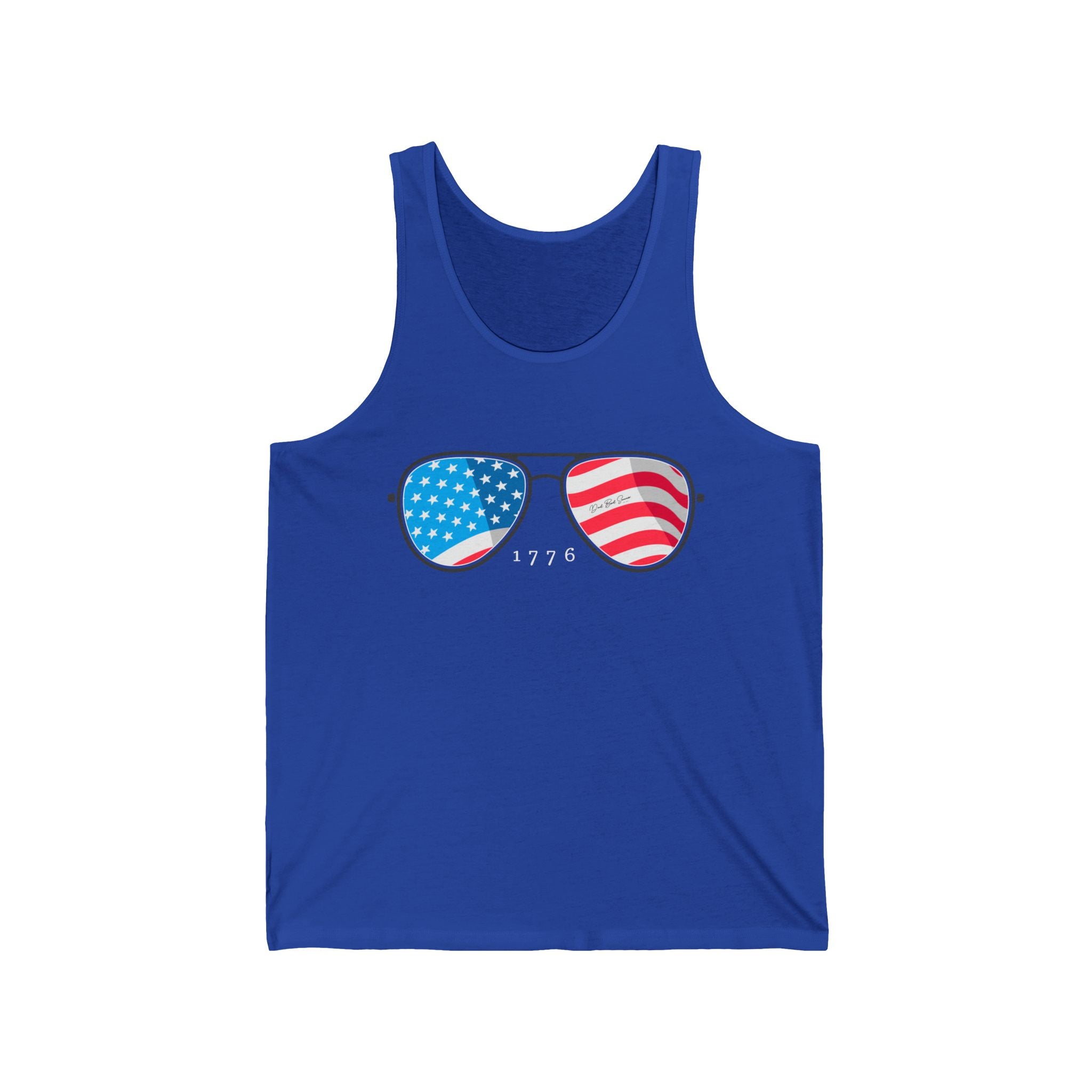 "USA Sunglasses Tank Top" - Ladies Tank Tops