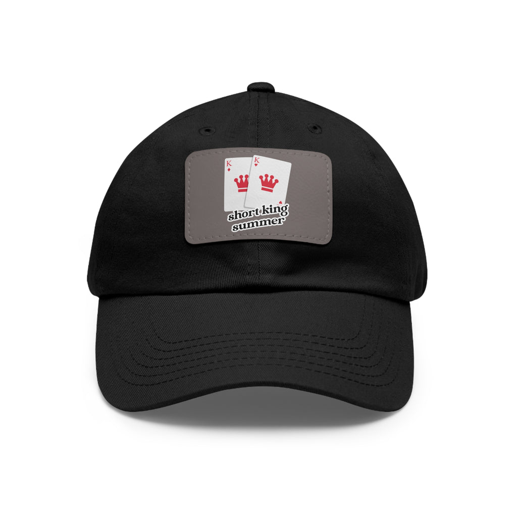 Short King Summer Hat with Leather Patch - Dad Bod Summer