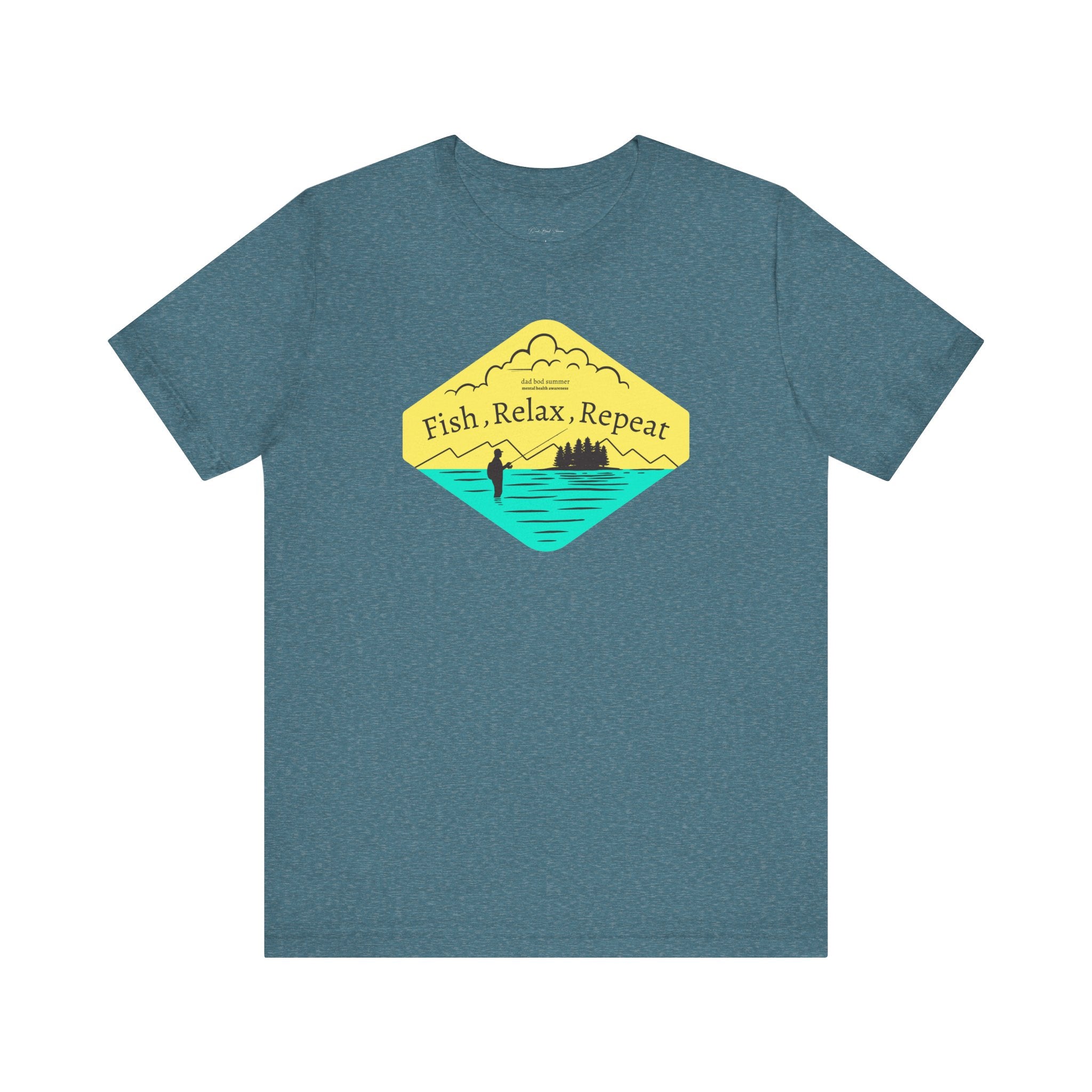 "Fish, Relax, Repeat" - Fishing T Shirts