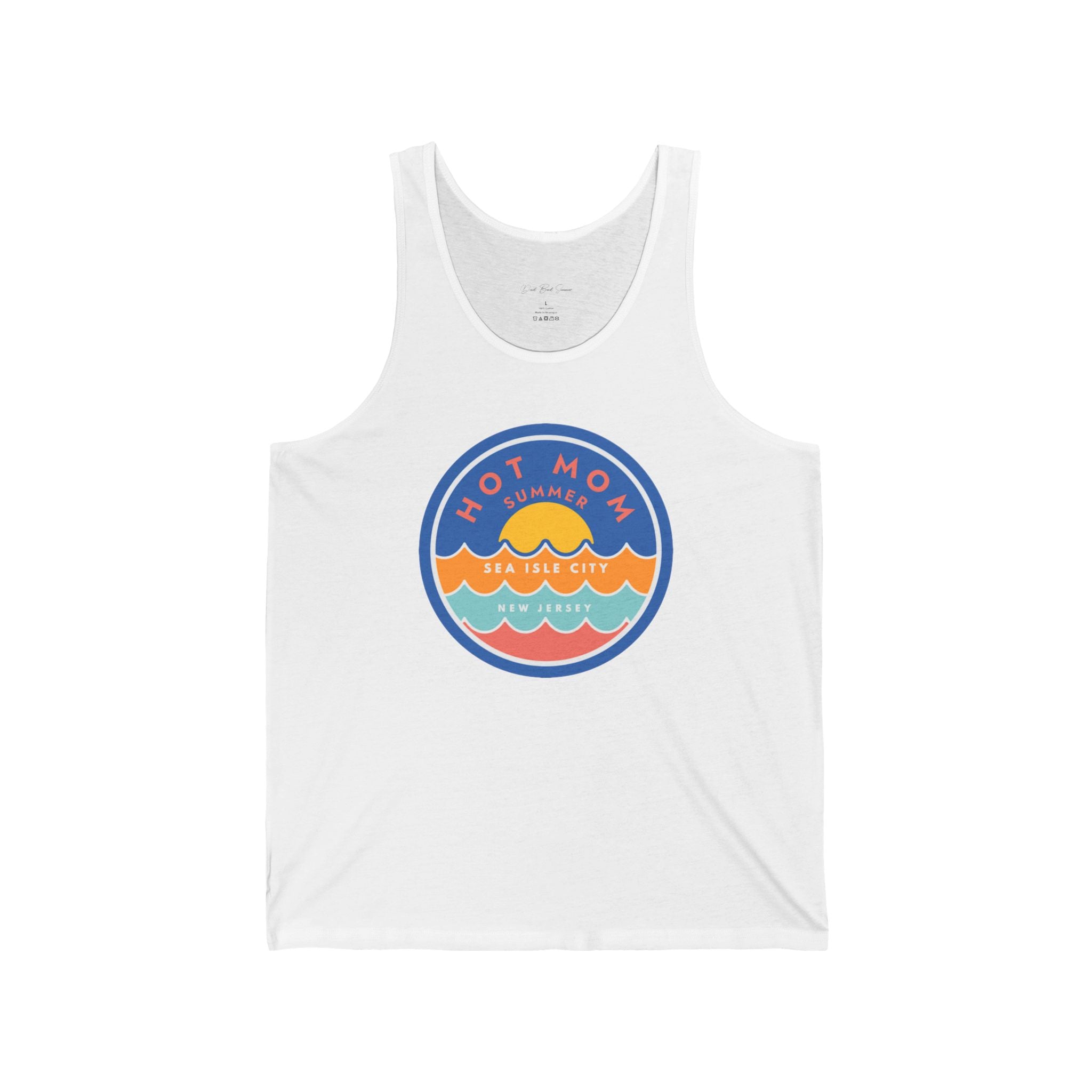 "Hot Mom Summer Beach Tank Top" - Ladies Tank Tops