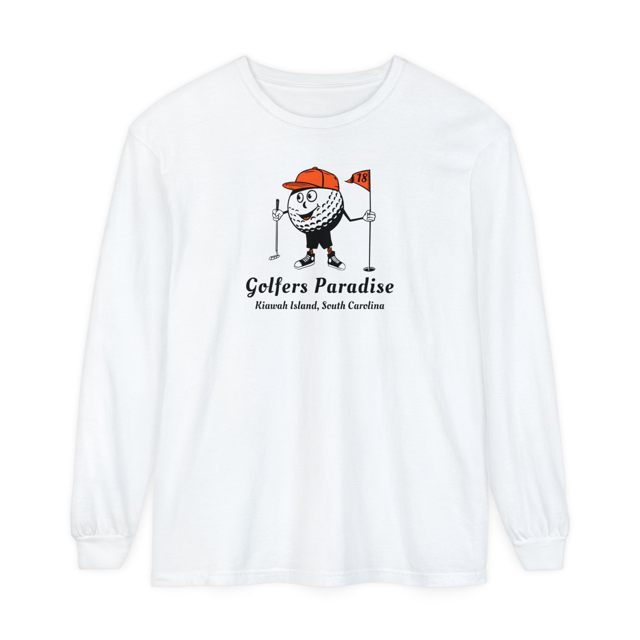 "Kiawah Island South Carolina, Golfers Paradise" - Long Sleeve Golf Shirt