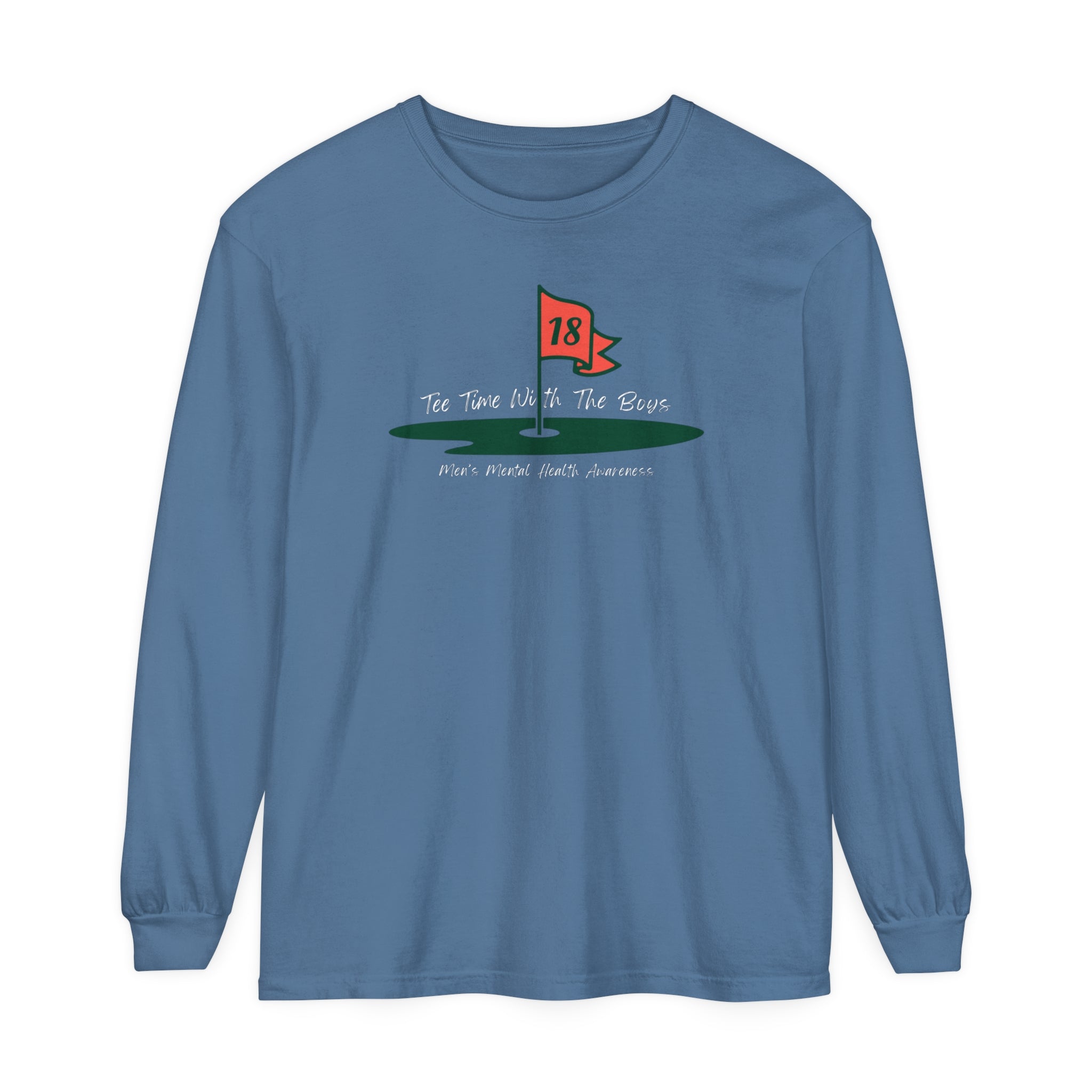 "Tee Time With The Boys, 18th Hole" - Long Sleeve Golf Shirt