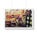 "Golf Clubs At A Record Store" - Golf Wall Art