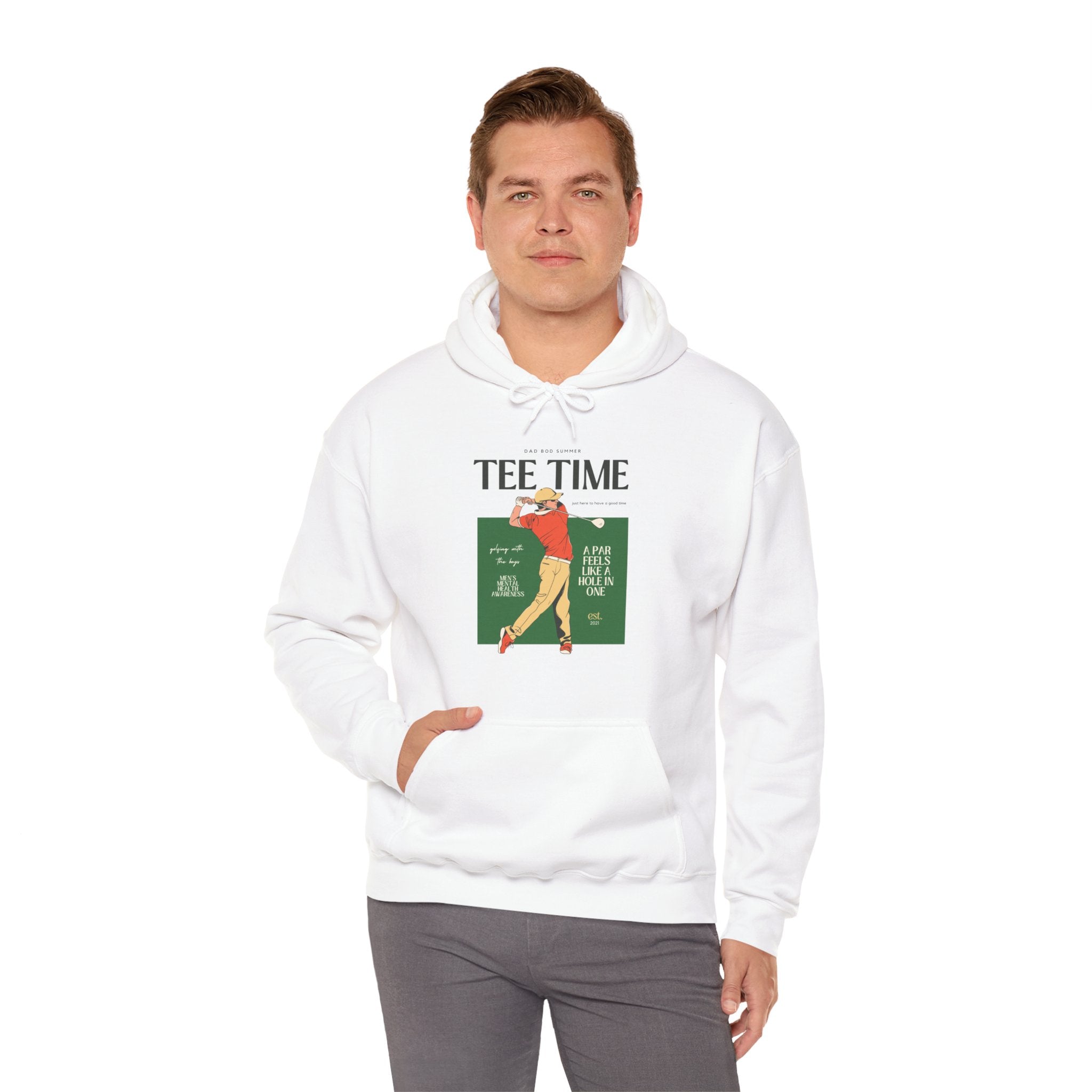 "1990's Retro Golf Tee Time" - Golf Hoodie