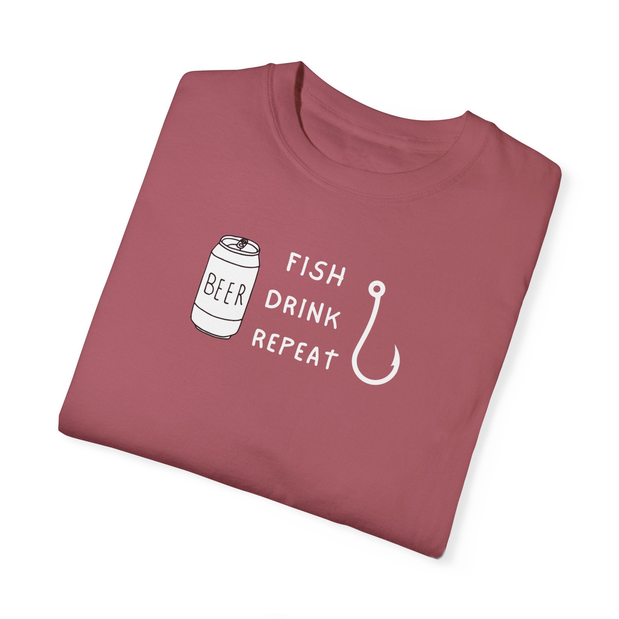 "Fish Drink Repeat" - Fishing T Shirts