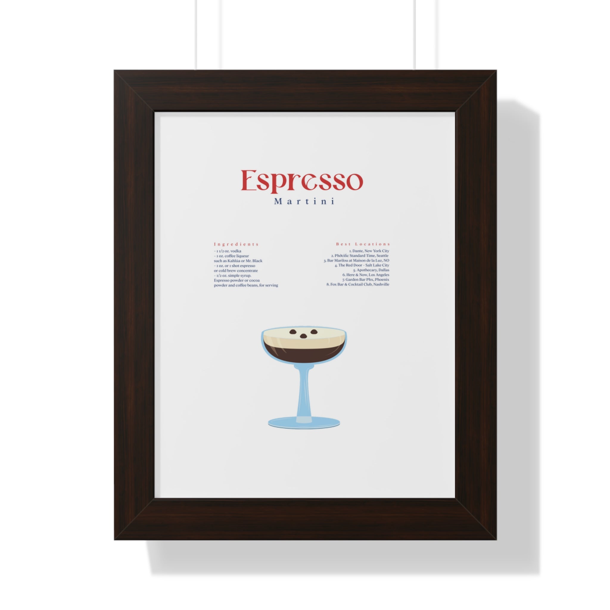 Espresso Martini Wall Art - Espresso Martini Art - Espresso Martini Clip Art