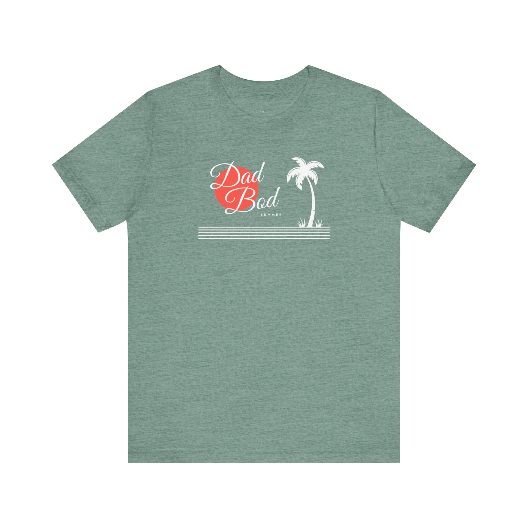 Dad Bod Summer Beach Tee - Palm Tree Shirt