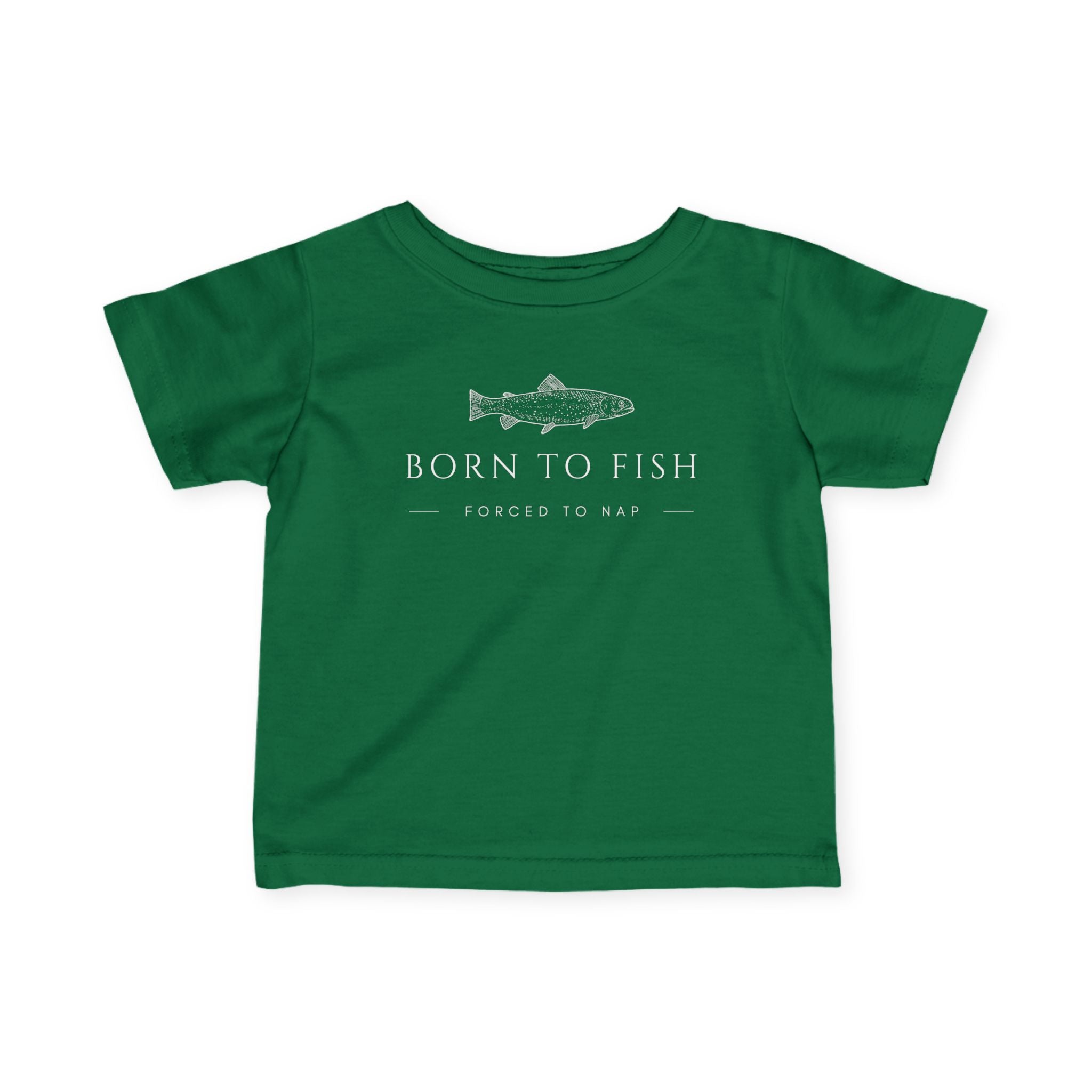 Born To Fish, Forced To Nap | Baby Fishing Shirts