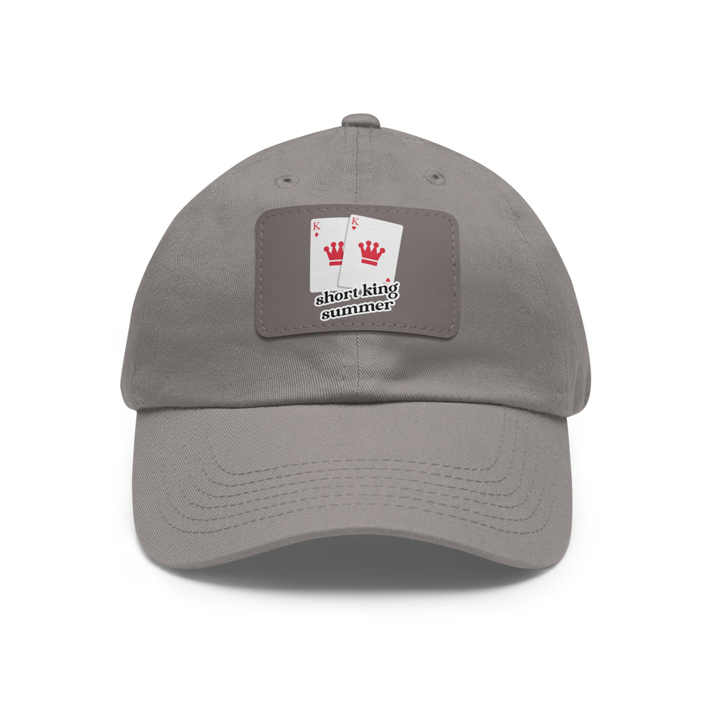 Short King Summer Hat with Leather Patch - Dad Bod Summer