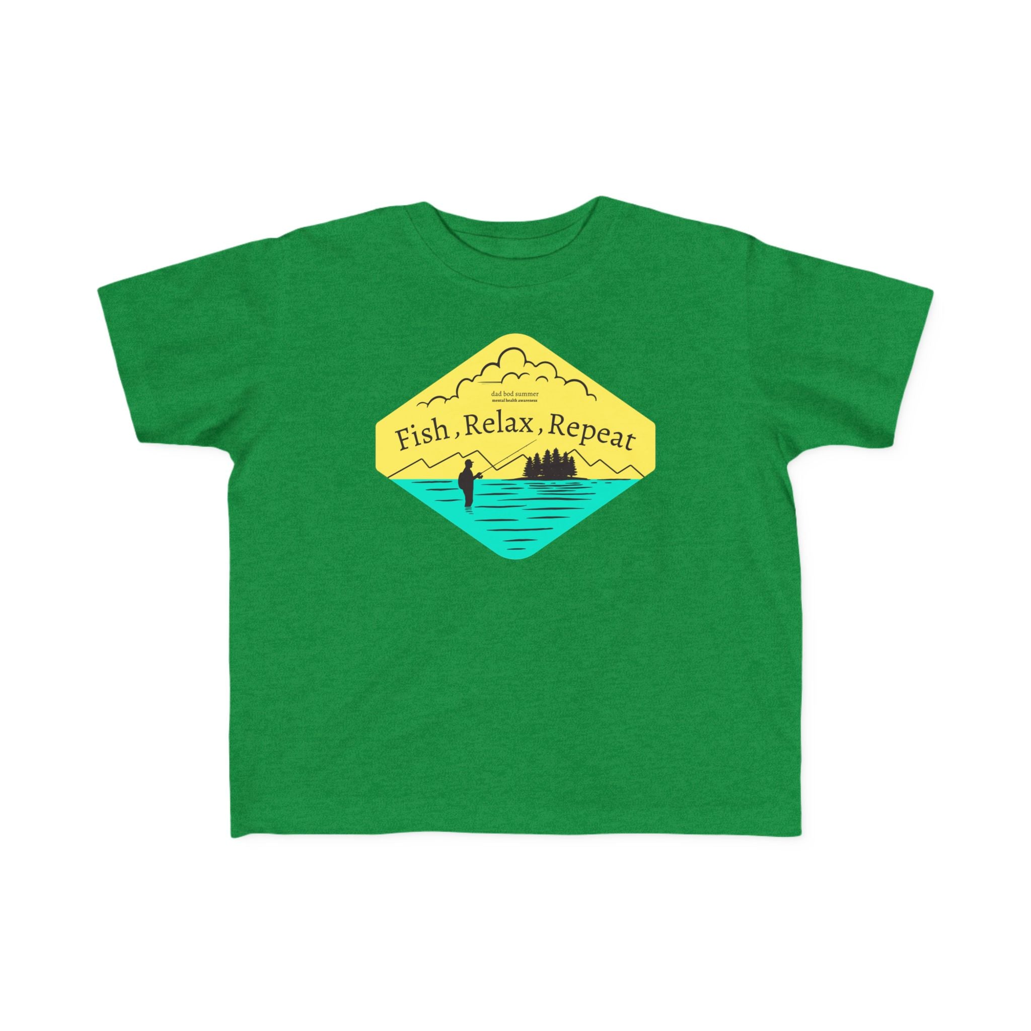 Fish Relax Repeat | Toddler Fishing Shirt