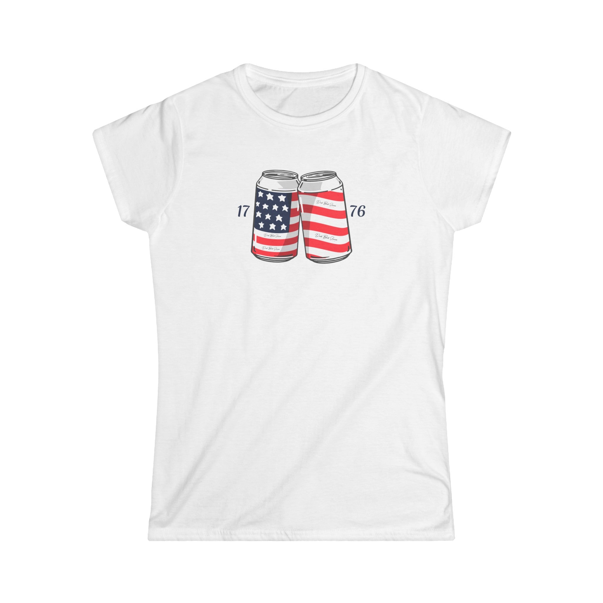"1776 America Beer Can" Americana Women's Shirt, 1776 Shirts