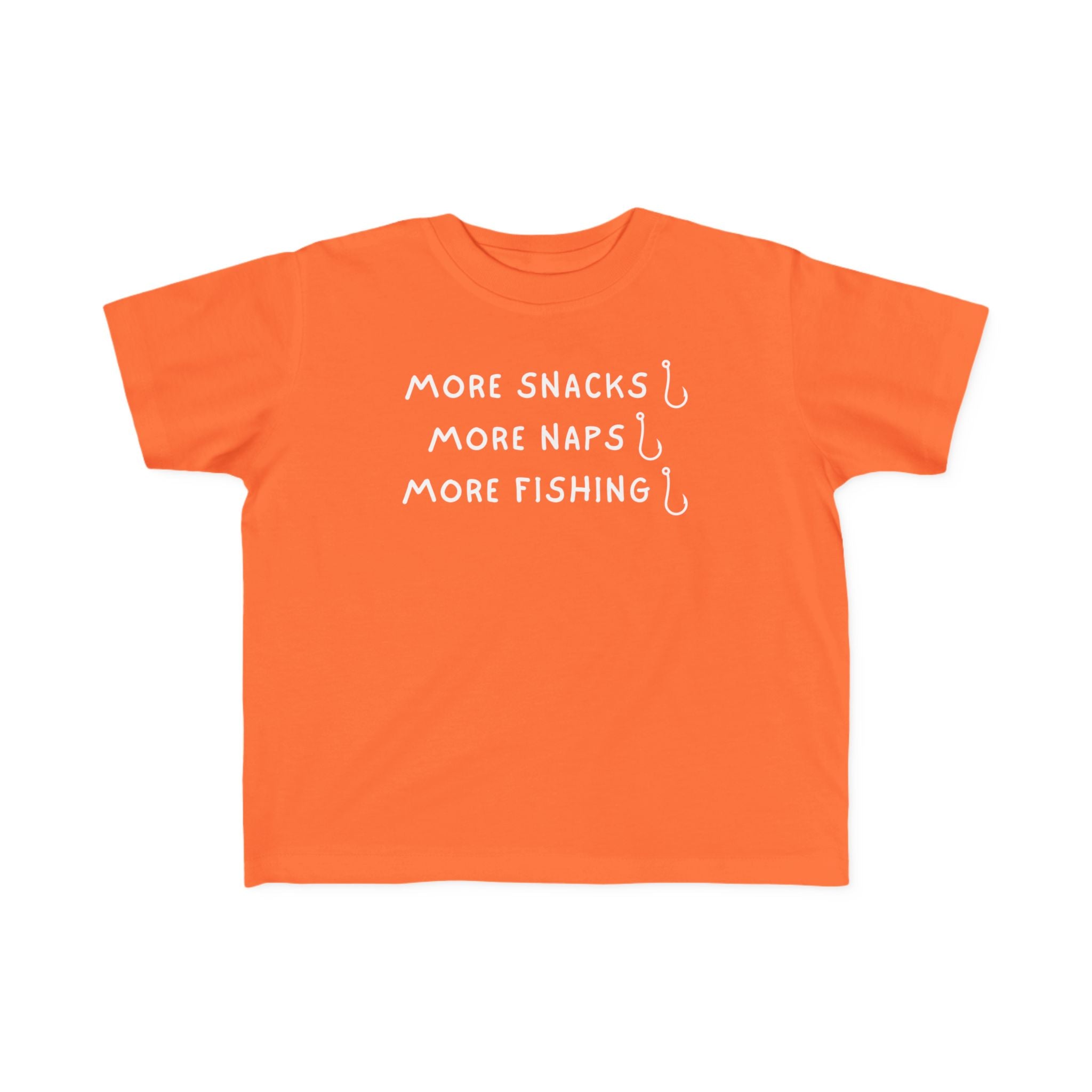 More Snacks, More Naps, More Fishing | Toddler Fishing Shirt
