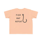 Fish, Nap, Repeat | Toddler Fishing Shirt