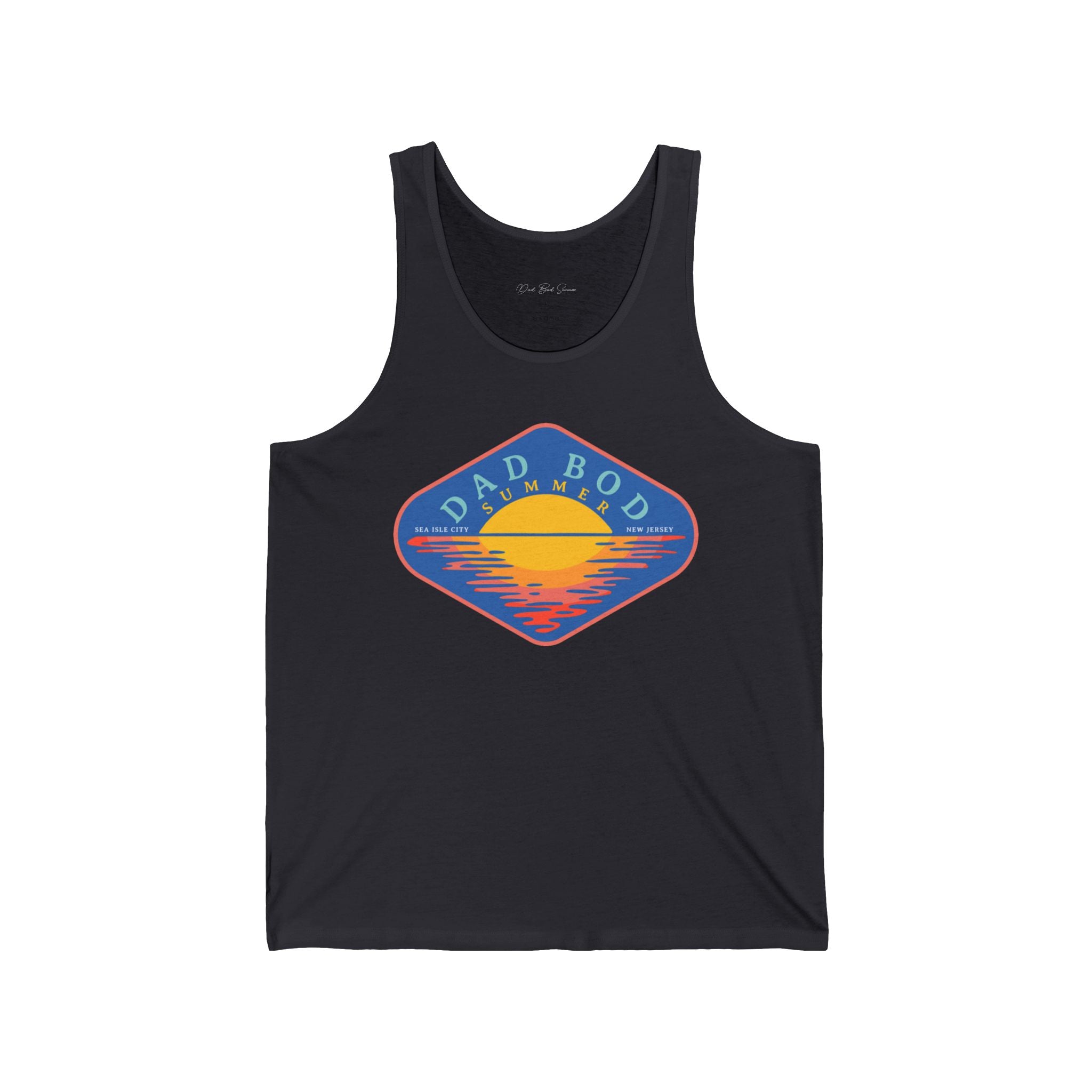 "Dad Bod Summer Retro Tank Top" - Beach Tank Top