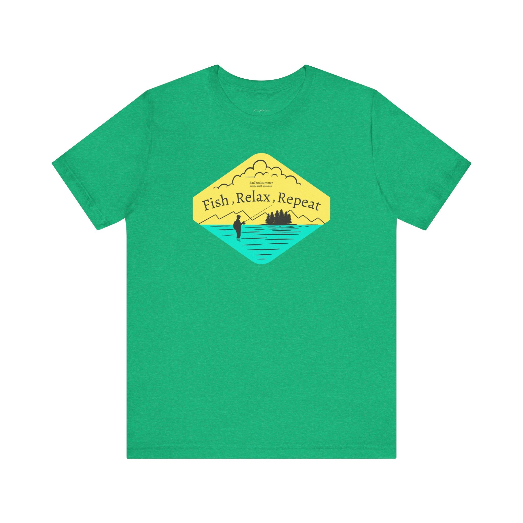 "Fish, Relax, Repeat" - Fishing T Shirts