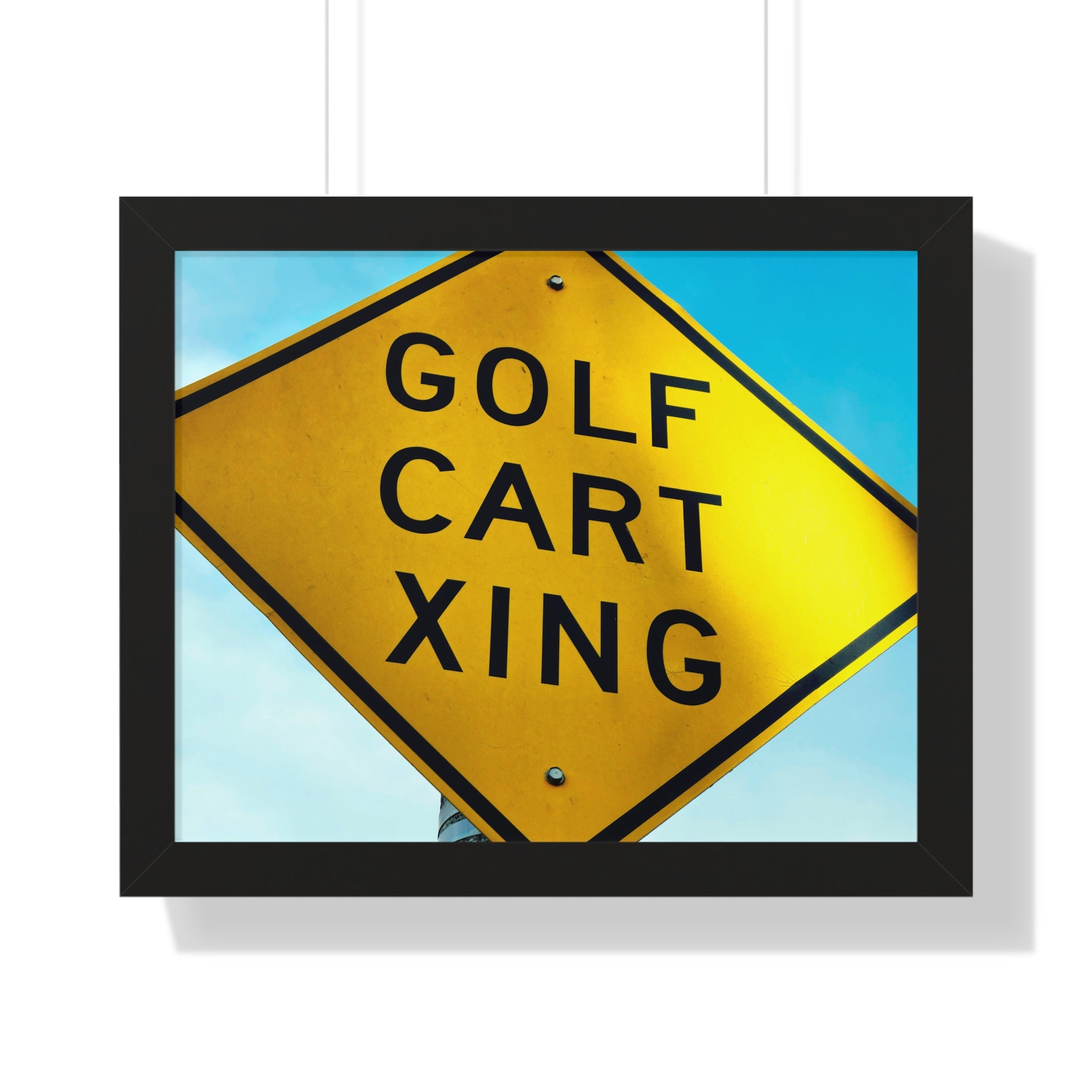 "Golf Cart Sign!" - Golf Wall Art