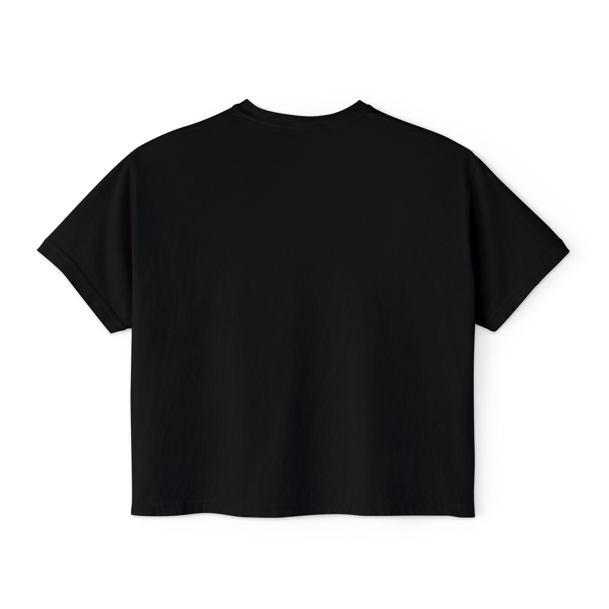 Black t-shirt on a white background