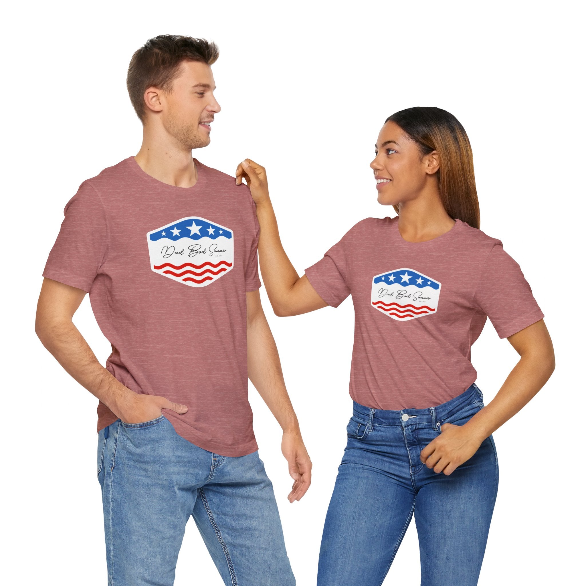 "Dad Bod Summer Shirt" - USA Flag Shirt