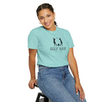 "Girls Who Love To Golf: Golf Hair Don't Care" - Ladies Golf Shirt