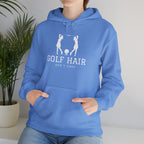 "Women's Golf Hoodie: Golf Hair Don't Care" - Golf Hoodie