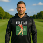 "1990's Retro Golf Tee Time" - Golf Performance Hoodie