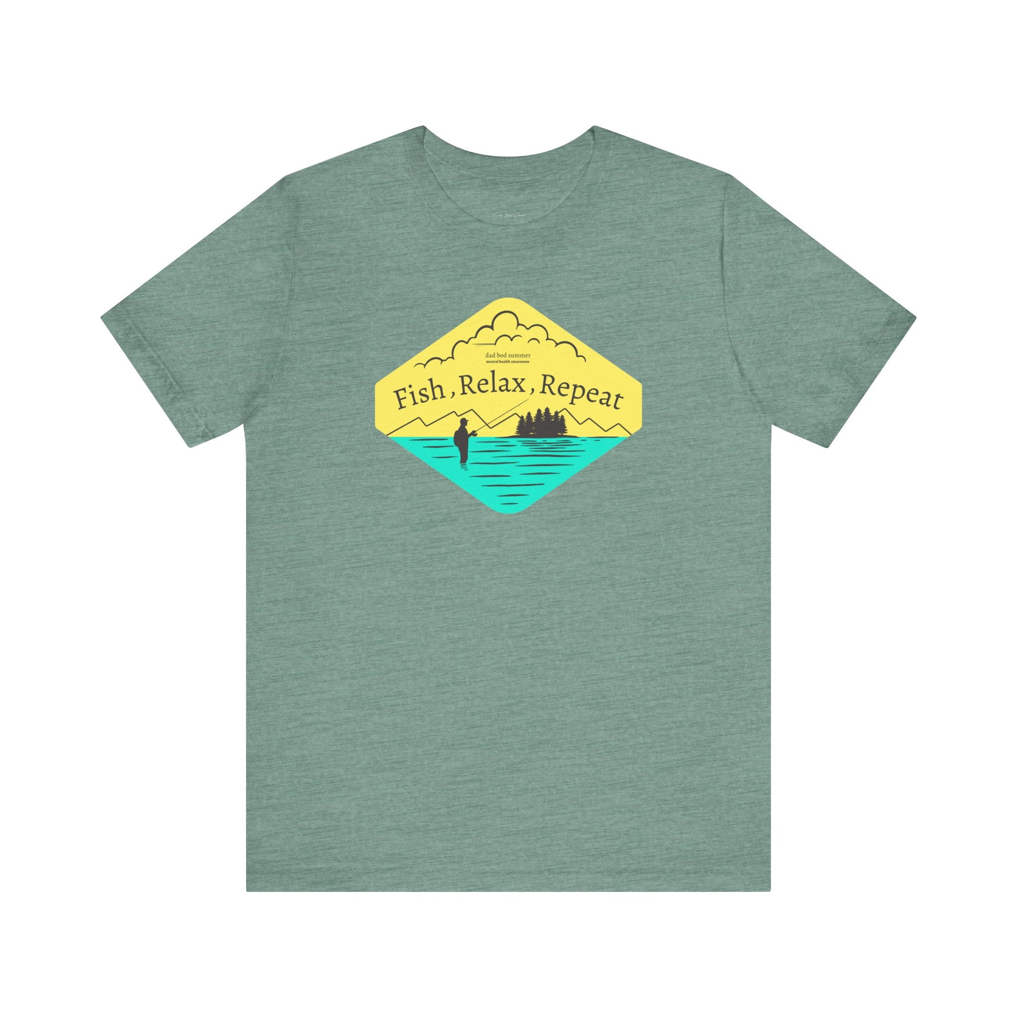 "Fish, Relax, Repeat" - Fishing T Shirts