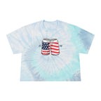 1776 Shirt | Americana Women's Shirts | Women's Tie-Dye Crop Tee