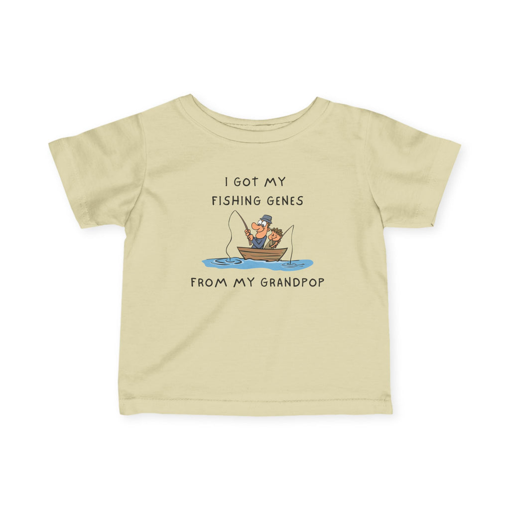 I Got My Fishing Genes From My Grandpop | Baby Fishing Shirts