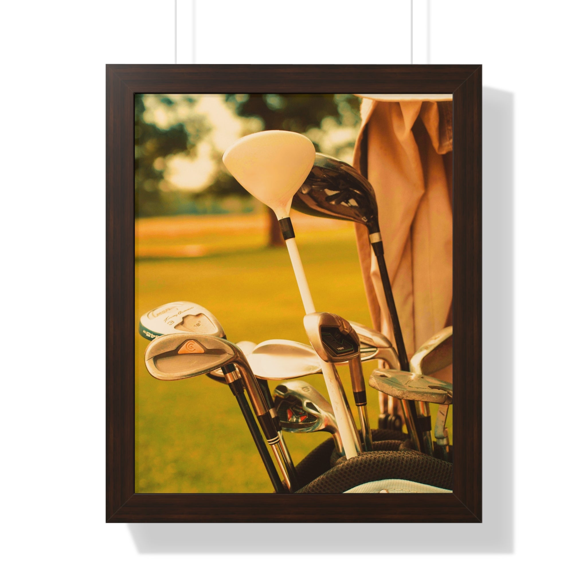 "Golf Clubs With A Retro Vibe" - Golf Wall Art
