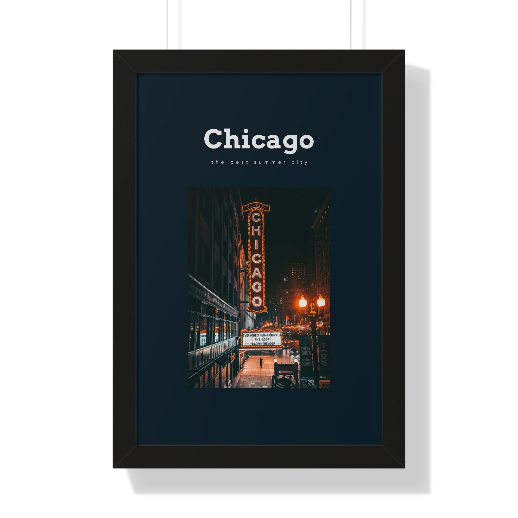 "The Best Summer City" - Chicago Wall Art - Chicago CIty Wall Art