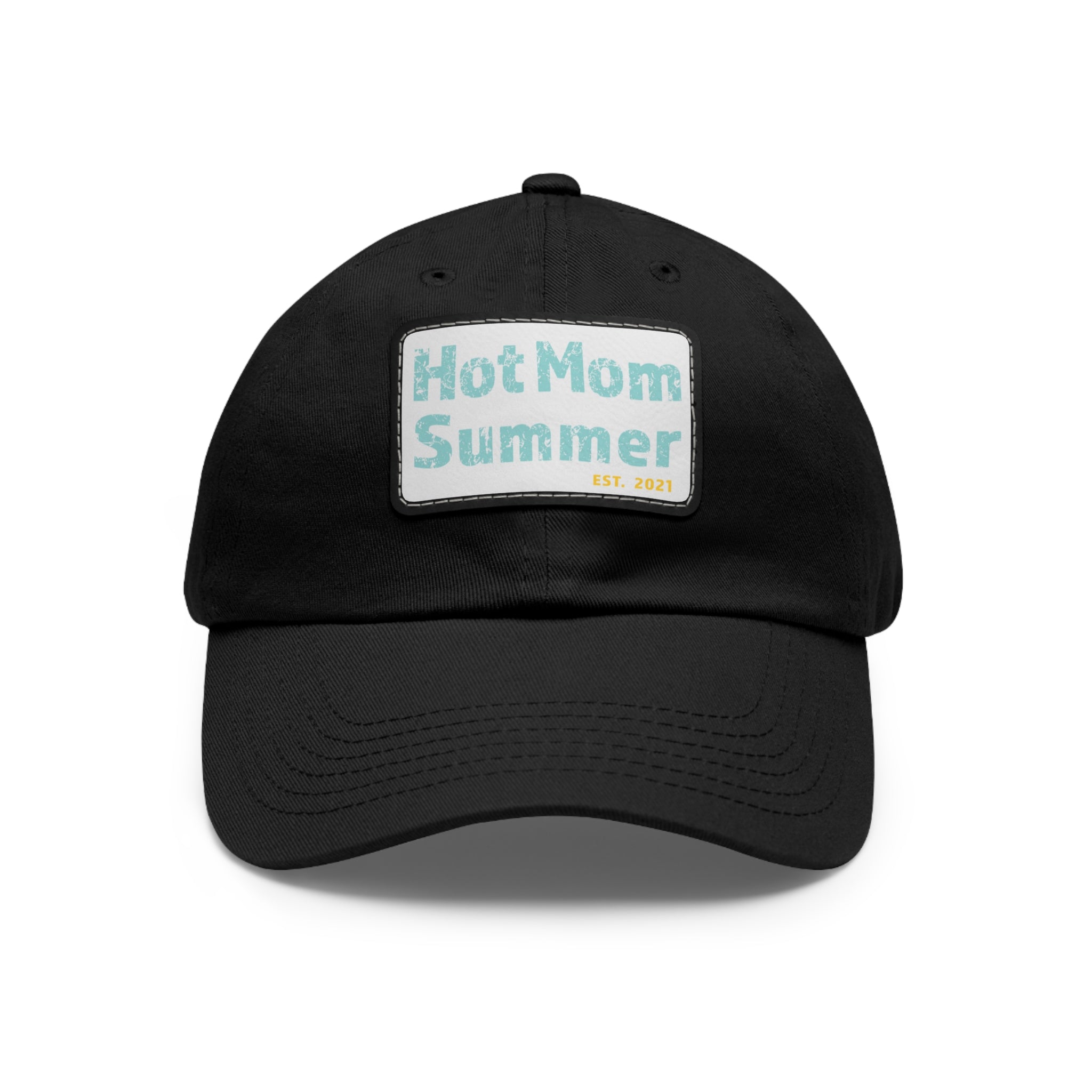 Hot Mom Summer Hat with Leather Patch - Dad Bod Summer