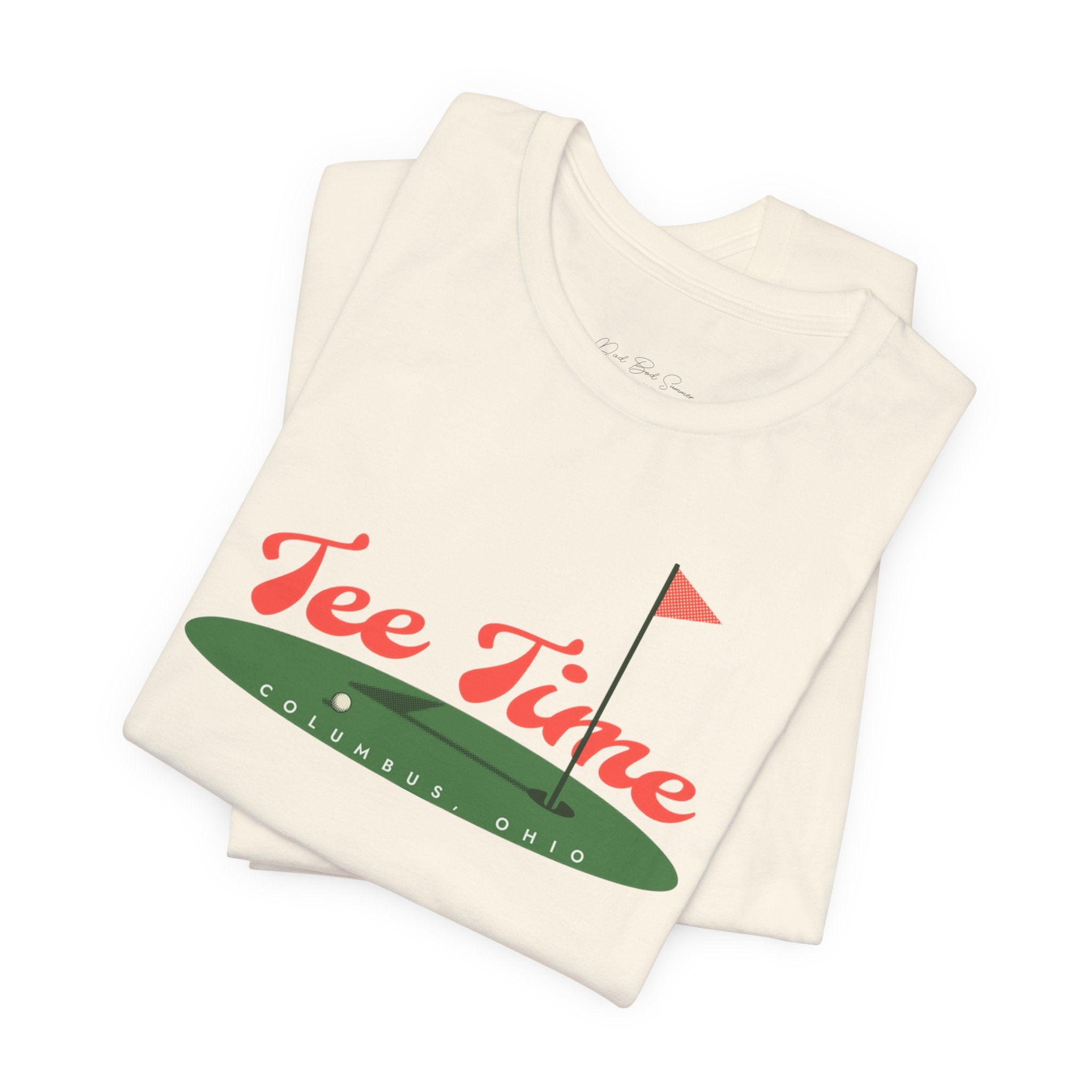 "Columbus, Ohio Golf Tee Time" - Golf T Shirt