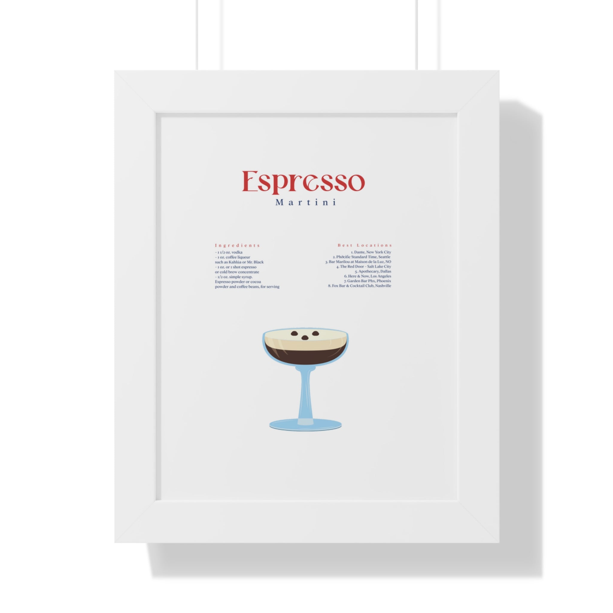 Espresso Martini Wall Art - Espresso Martini Art - Espresso Martini Clip Art