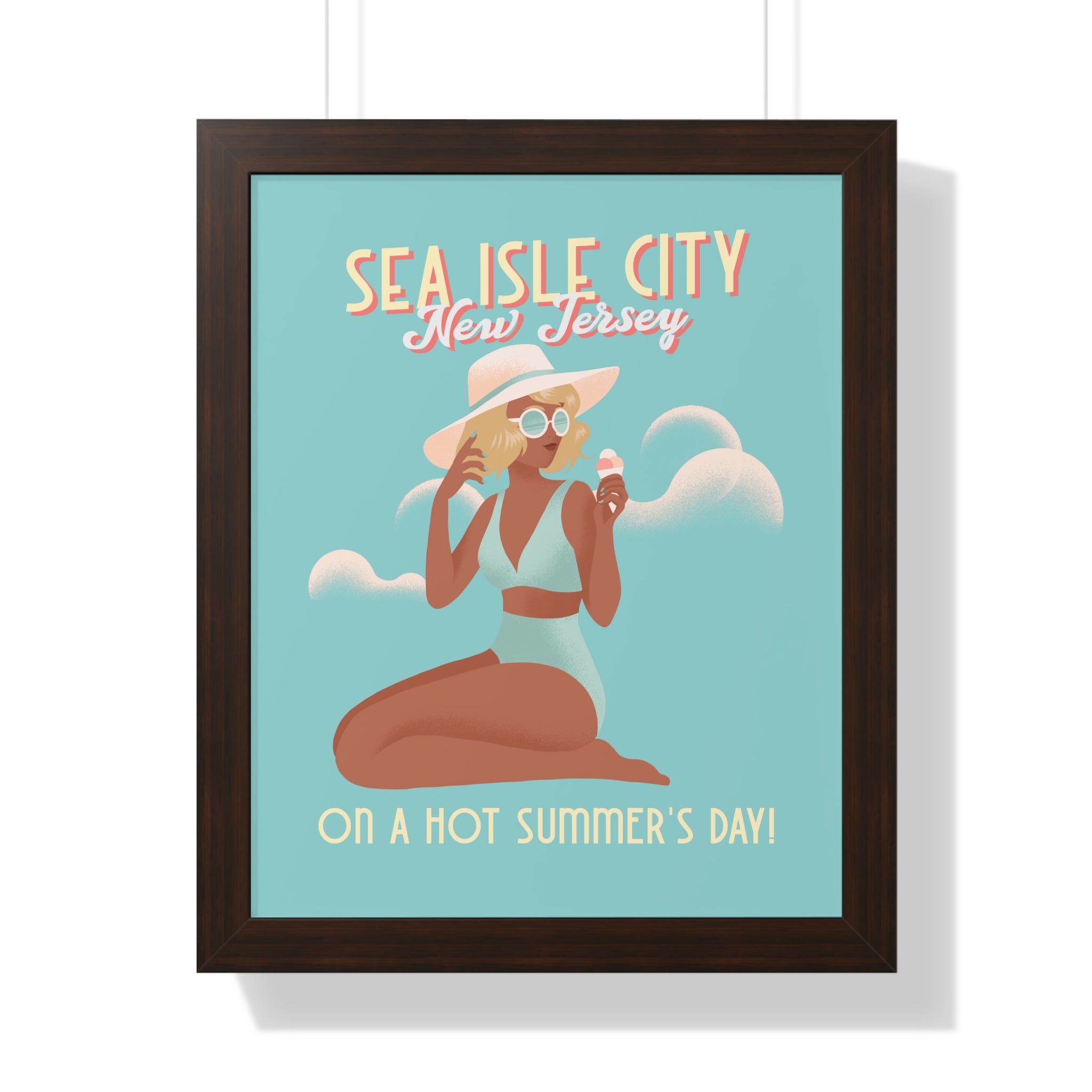 "Sea Isle City On A Hot Summer's Day" - Beach Wall Art