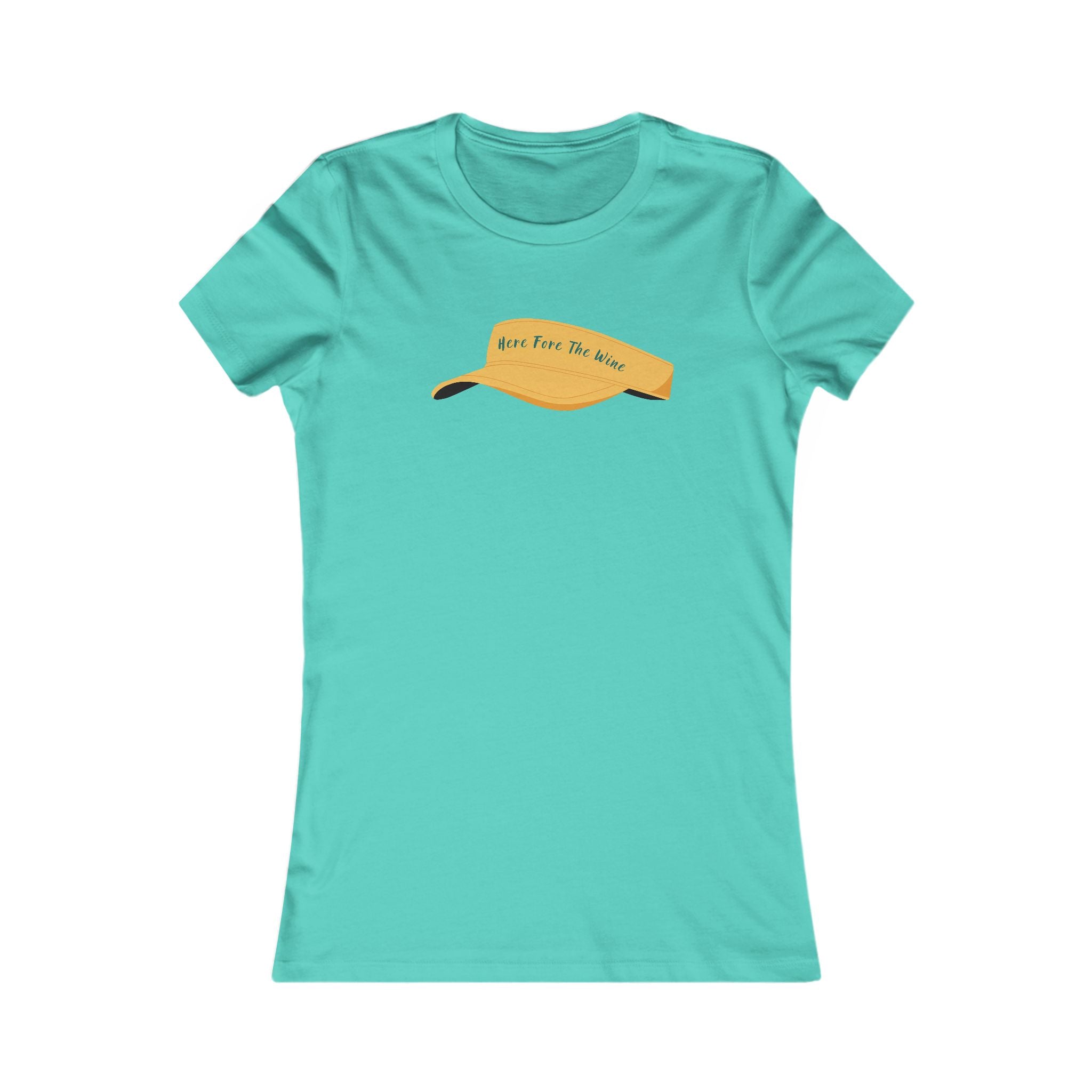 "Here Fore The Wine" Ladies Golf Shirt