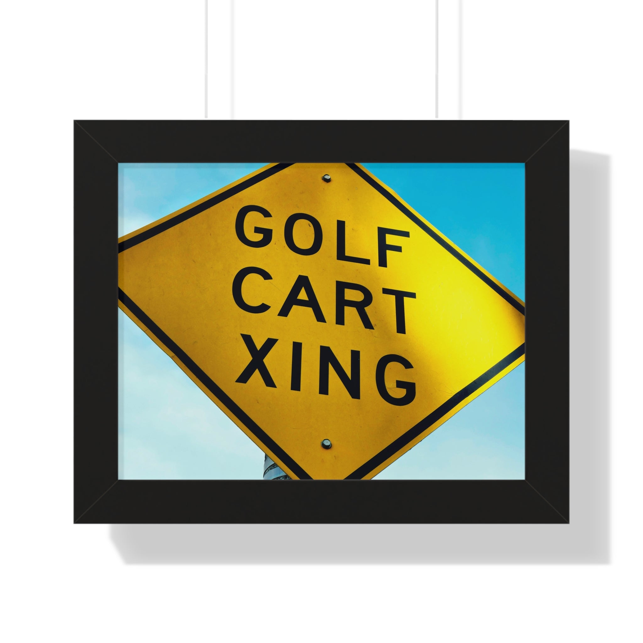 "Golf Cart Sign!" - Golf Wall Art