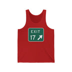 "Sea Isle City, Exit 17 Tank Top" - Beach Tank Top