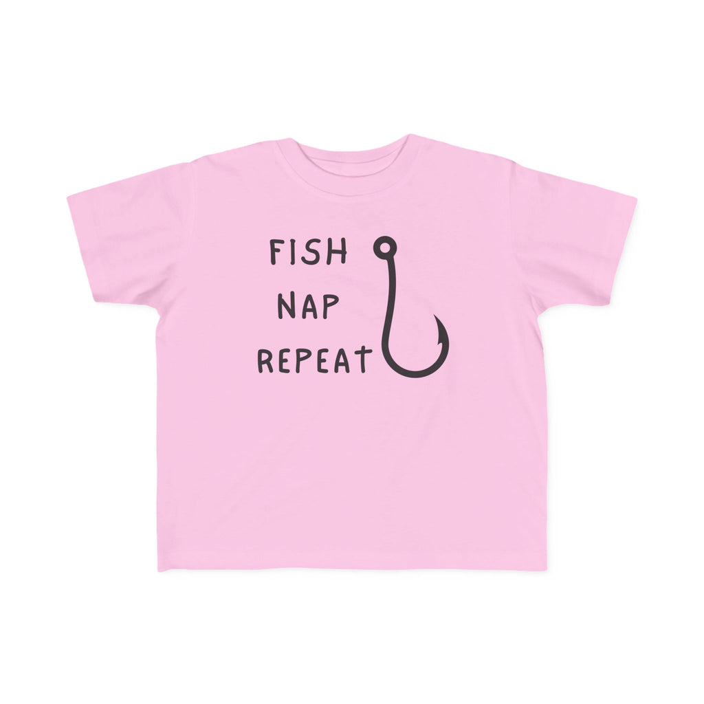 Fish, Nap, Repeat | Toddler Fishing Shirt