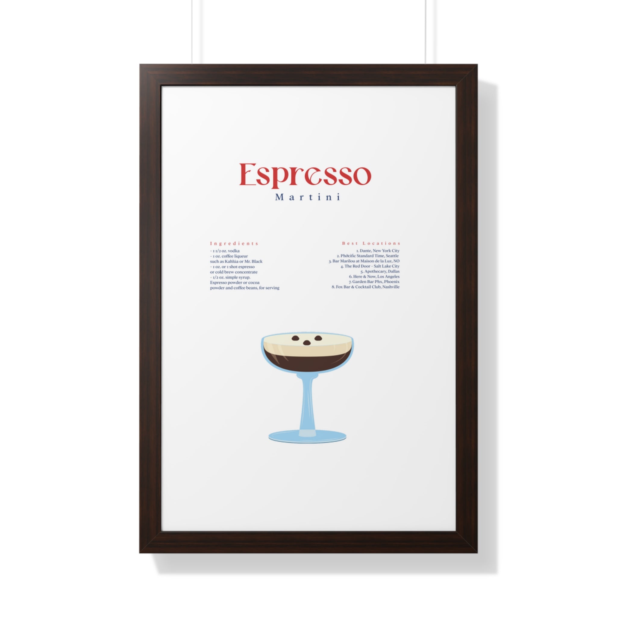 Espresso Martini Wall Art - Espresso Martini Art - Espresso Martini Clip Art