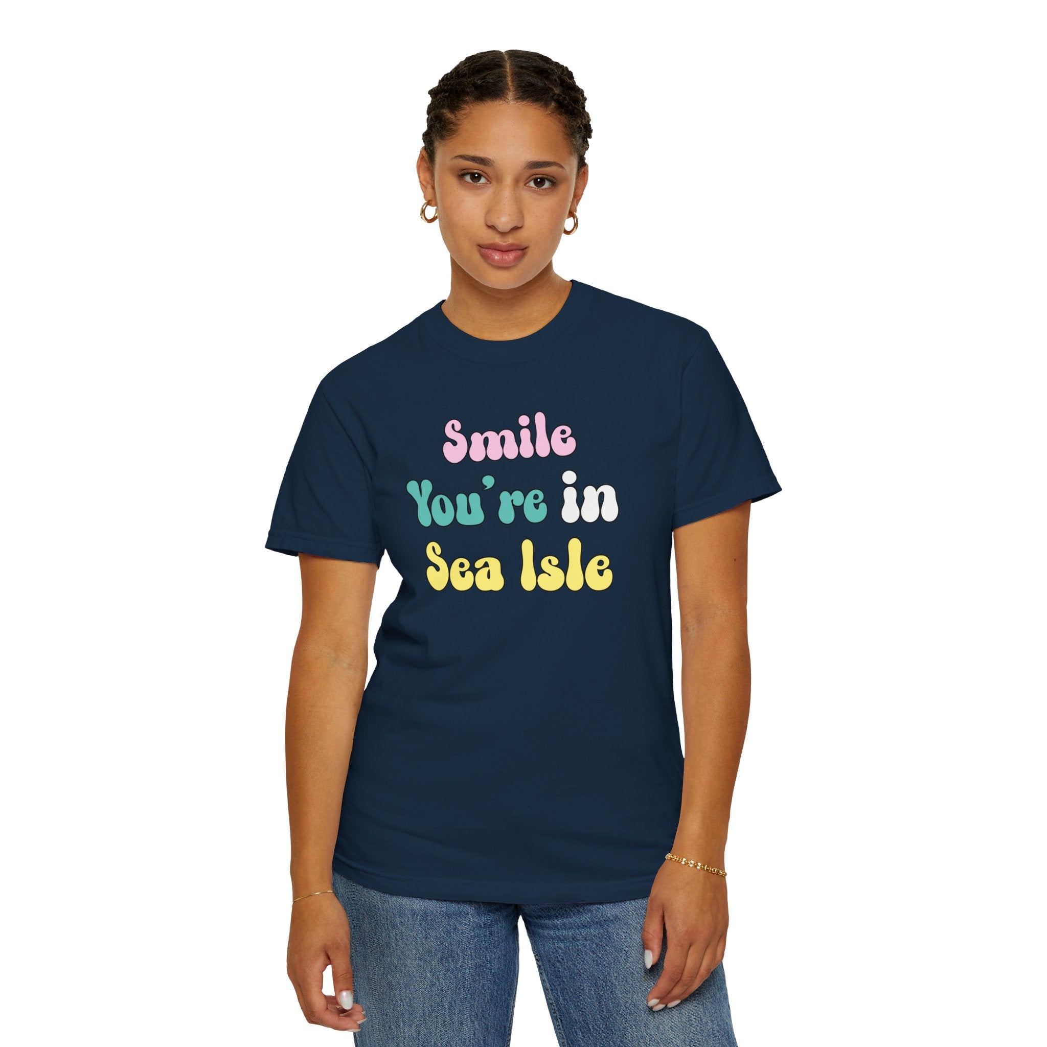 "Smile You're In Sea Isle" - Ladies T Shirts