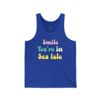 "Smile You're In Sea Isle Tank Top" - Beach Tank Tops