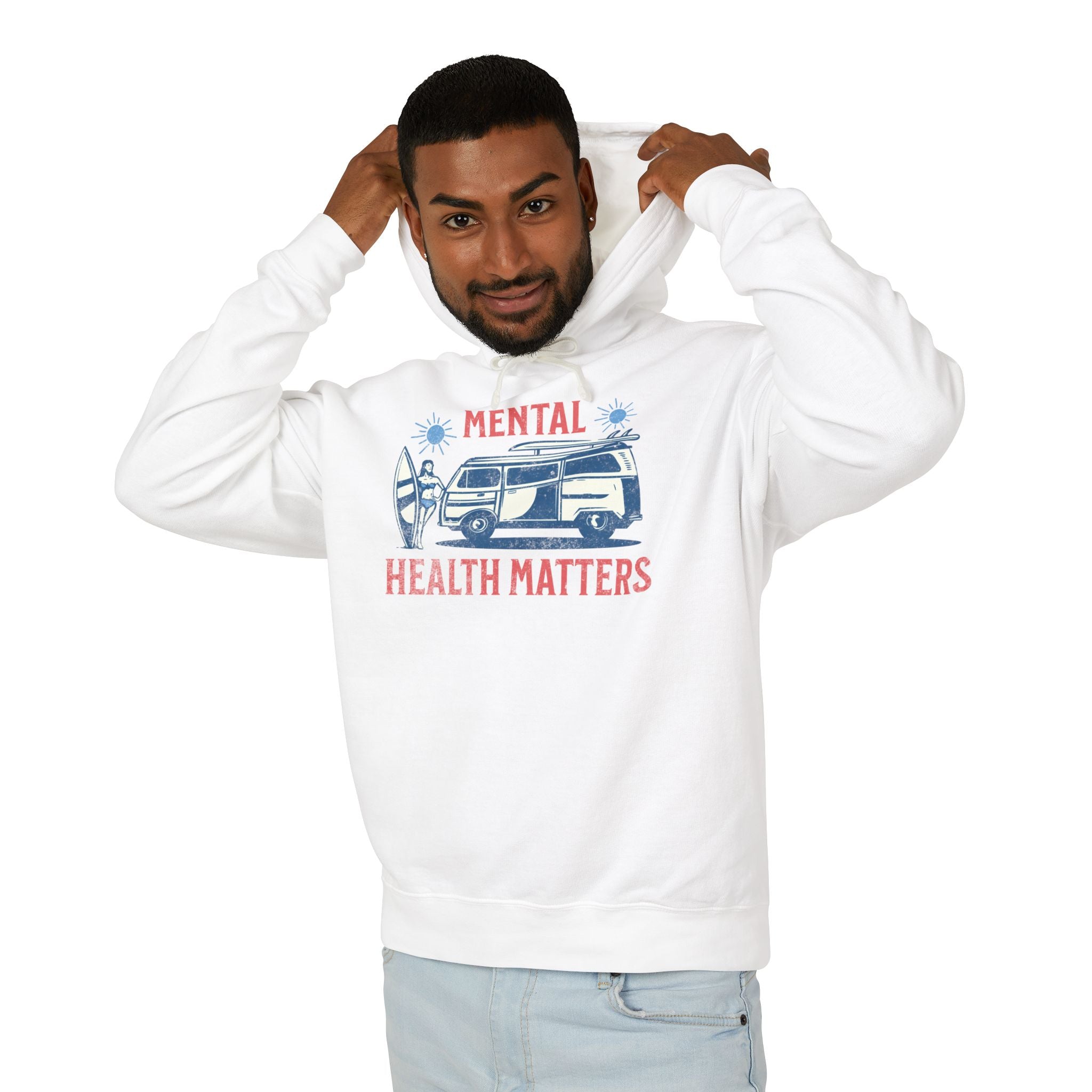 Mental Health Matters Sweatshirt, Surfing Theme | Mental Health Sweatshirt