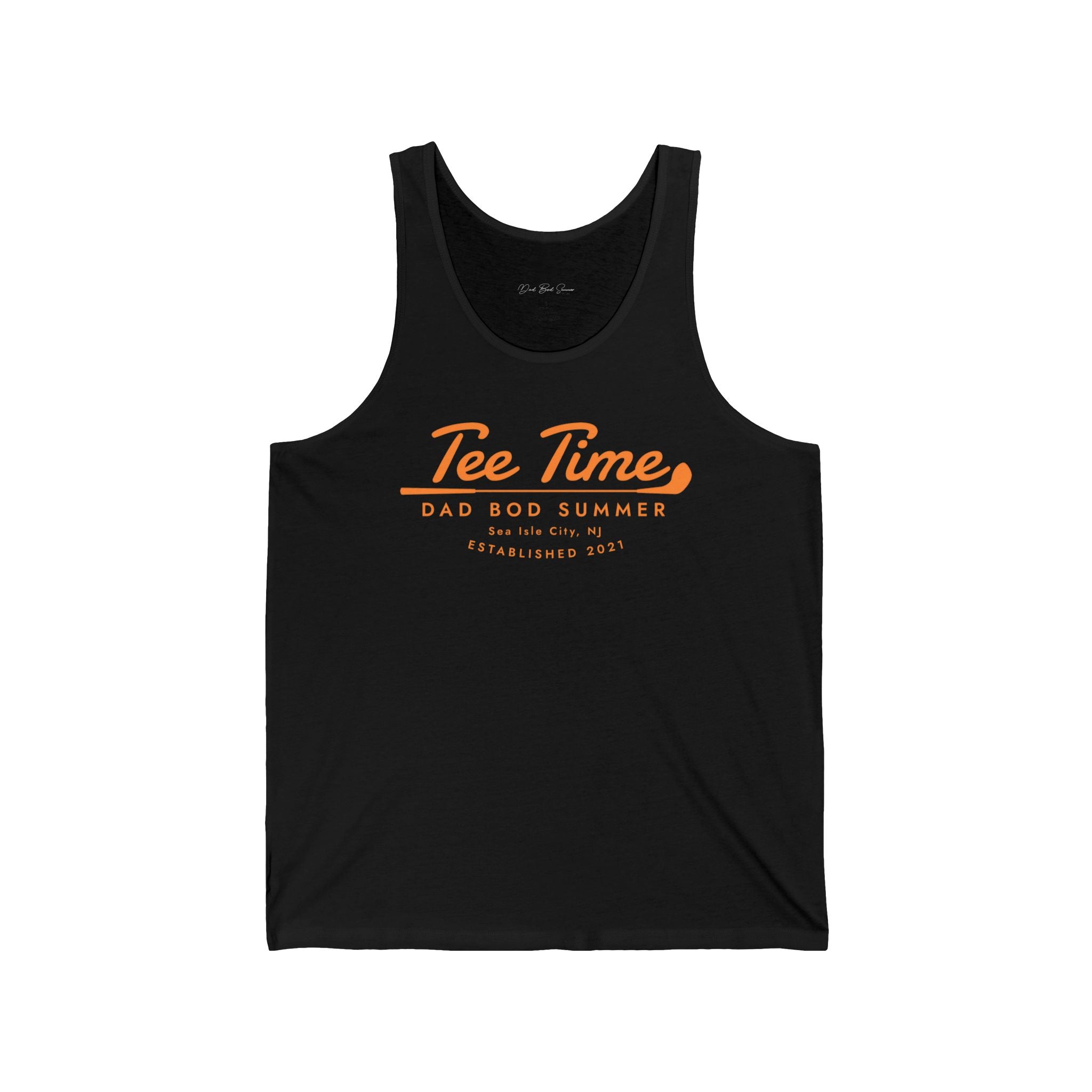 "Golf Tee Time in Sea Isle City" - Golf Tank Top
