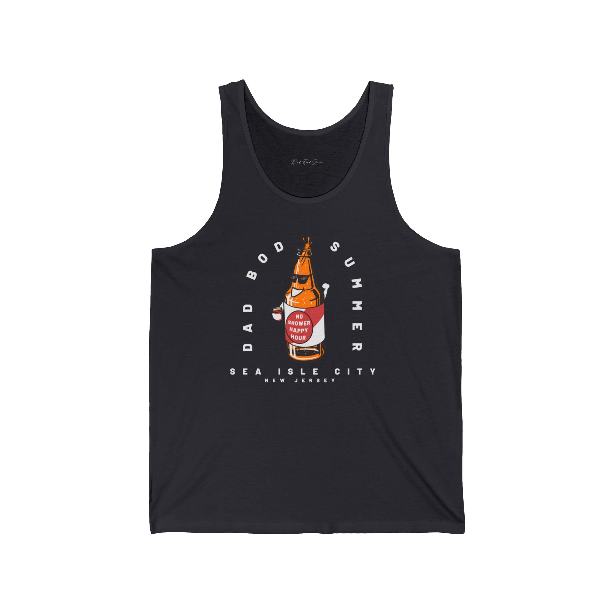 "No Shower Happy Hour in Sea Isle City" - Beach Tank Tops