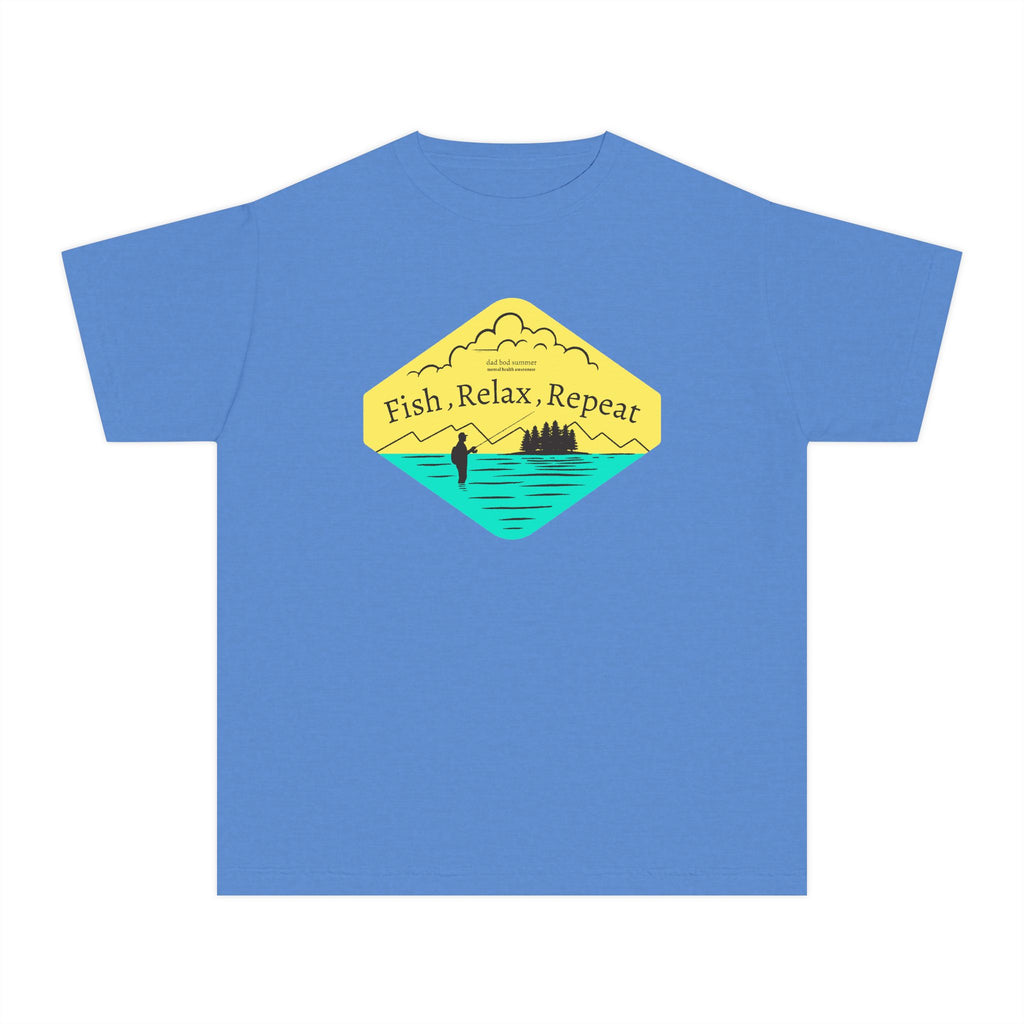 Fish, Relax, Repeat | Kids Fishing Shirt